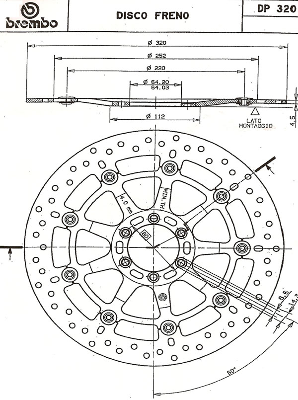 Brembo Brake Disc 08200370