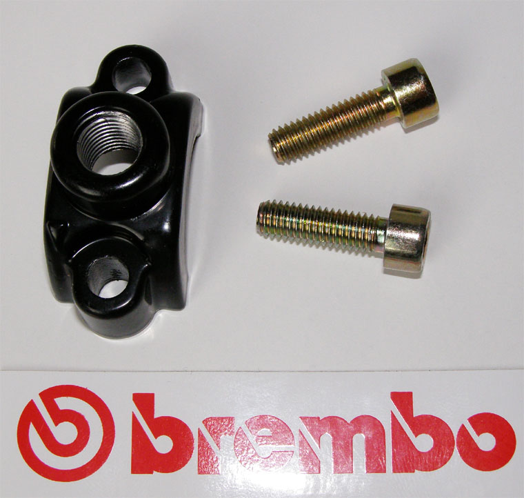 Brembo Clamp for mirror, black, for Brembo Master Cylinders