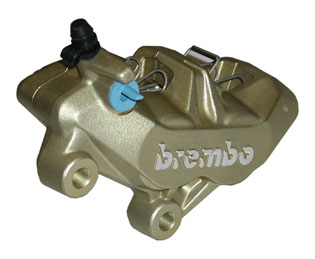Brembo Caliper P4 34/34, gold, left side