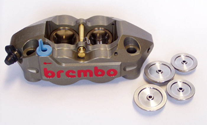 Racing Brake Caliper Monobloc P4 32/36 Endurance, 108 mm Left