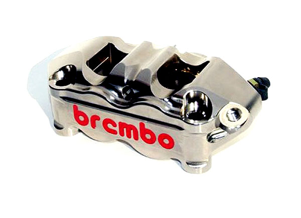 Racing Brake Caliper Monobloc 100mm AMA Nickel-Plated Right