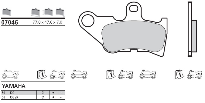 07046 Brembo Bremsbelag - Standard, vorne