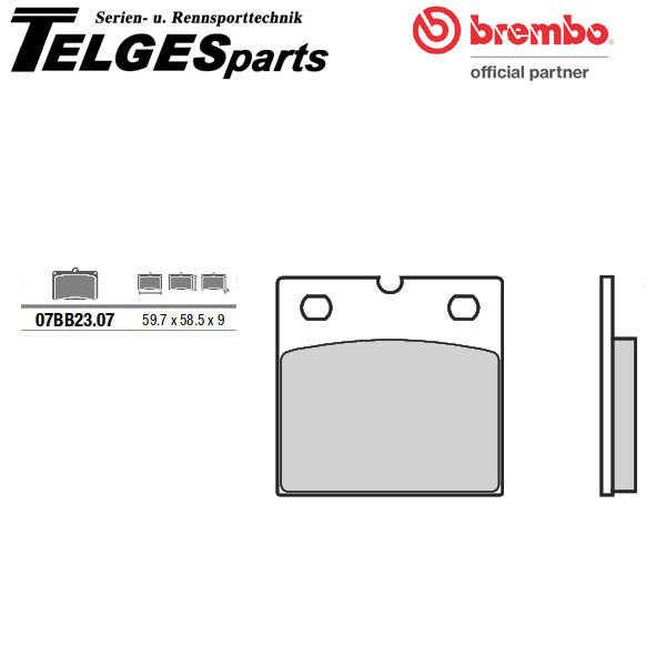 07BB2307 Brembo Bremsbelag - CC Carbon Ceramic Road