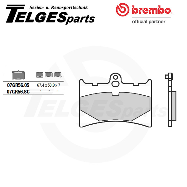 07GR5605 Brembo Bremsbelag - CC Carbon Ceramic Road