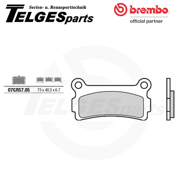 07GR5705 Brembo Bremsbelag - CC Carbon Ceramic Road