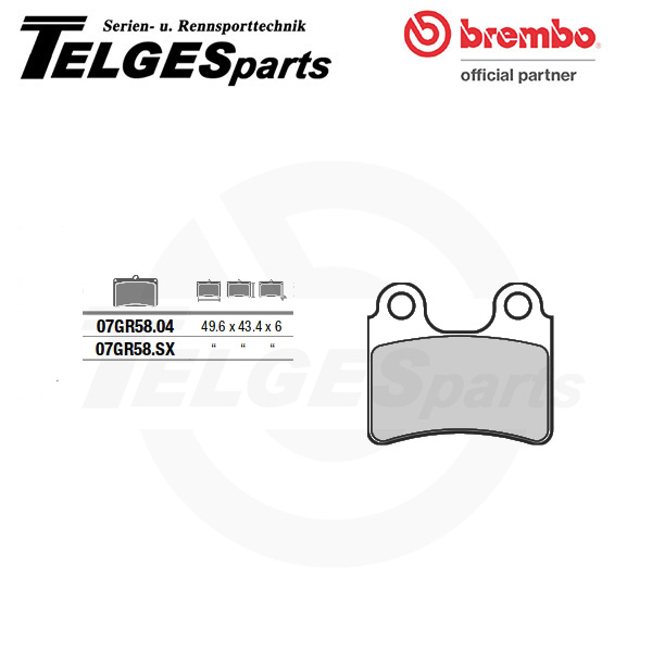 07GR5804 Brembo Bremsbelag - CC Carbon Ceramic Road