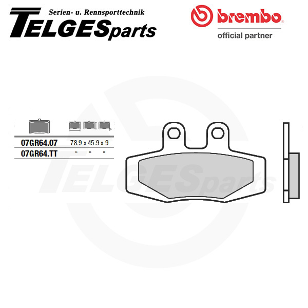 07GR64TT Brembo Bremsbelag - TT Carbon Ceramic Off-Road Road