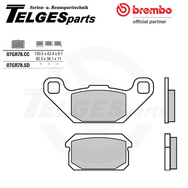 07GR78SD Brembo Bremsbelag - SD Sinter Off-Road