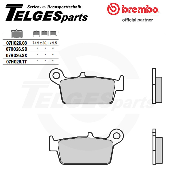 07HO2608 Brembo Bremsbelag - CC Carbon Ceramic Road