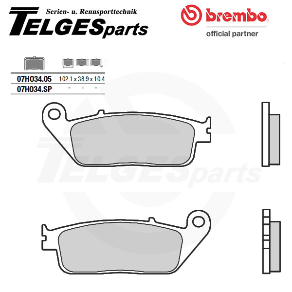 07HO3405 Brembo Brake Pad - CC Carbon Ceramic Road