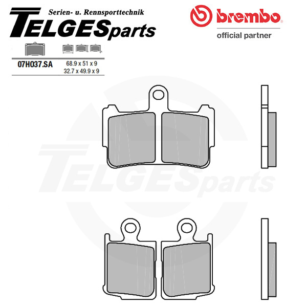 07HO37SA Brembo Brake Pad - SA Sinter Road