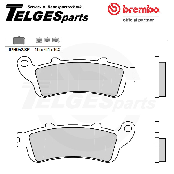 07HO52SP Brembo Brake Pad - SP Sinter Road rear