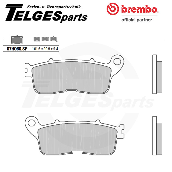 07HO60SP Brembo Brake Pad - SP Sinter Road rear