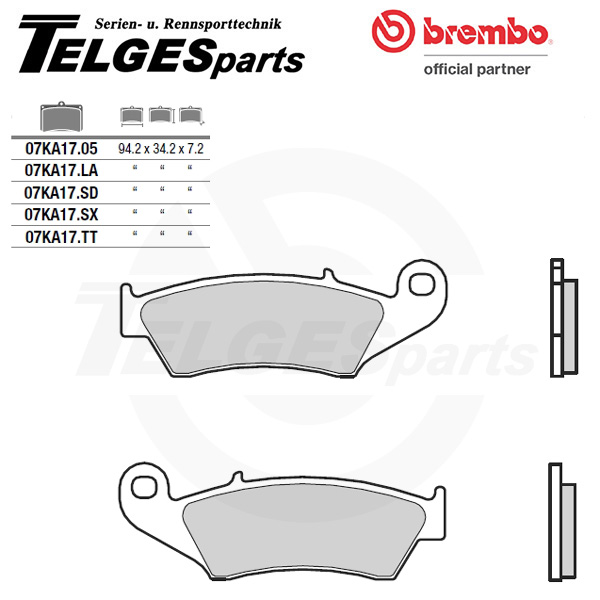 07KA17SX Brembo Brake Pad - SX Sinter Off-Road Race