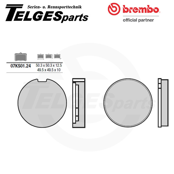 07KS0124 Brembo Brake Pad - CC Carbon Ceramic Road