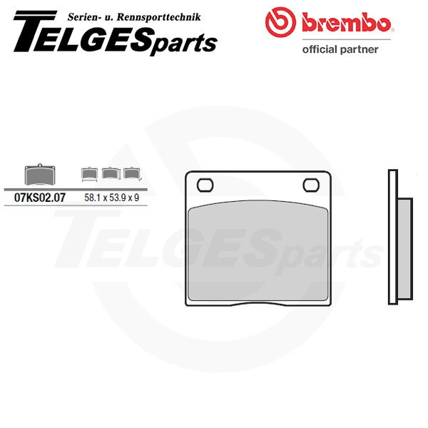 07KS0207 Brembo Brake Pad - CC Carbon Ceramic Road