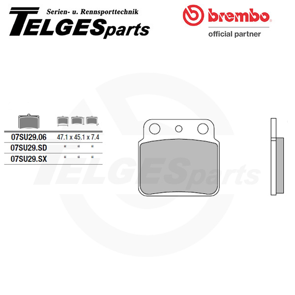 07SU2906 Brembo Brake Pad - CC Carbon Ceramic Road