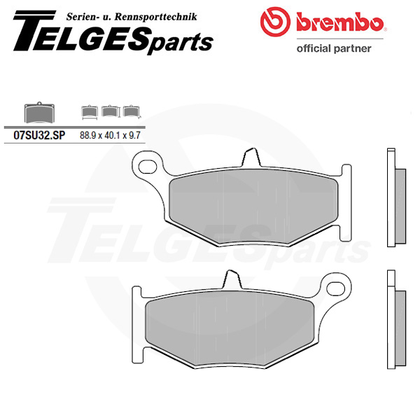 07SU32SP Brembo Bremsbelag - SP Sinter Road hinten