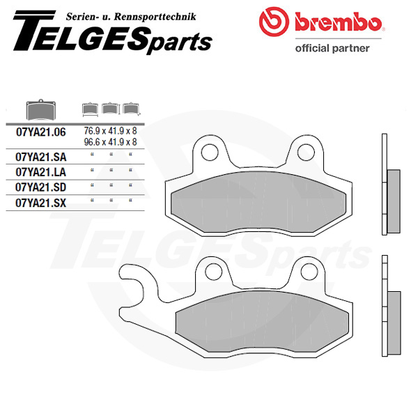 07YA2106 Brembo Brake Pad - CC Carbon Ceramic Road left Caliper