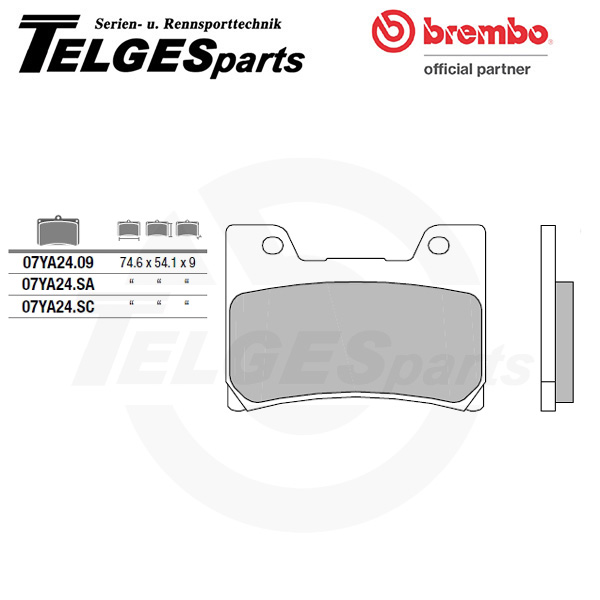 07YA24SA Brembo Brake Pad - SA Sinter Road