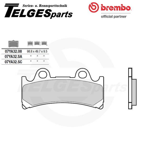 07YA32SC Brembo Bremsbelag - SC Sinter Race