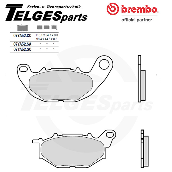 07YA52SC Brembo Brake Pad - SC Sinter Race