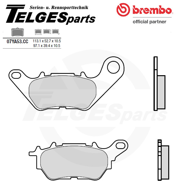 07YA53CC Brembo Brake Pad - CC Carbon Ceramic Road