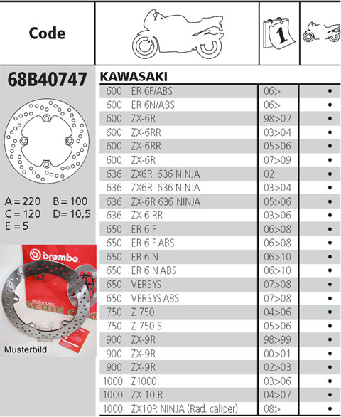 Brembo Brake Disc Performance Serie Oro 68B40747, rear