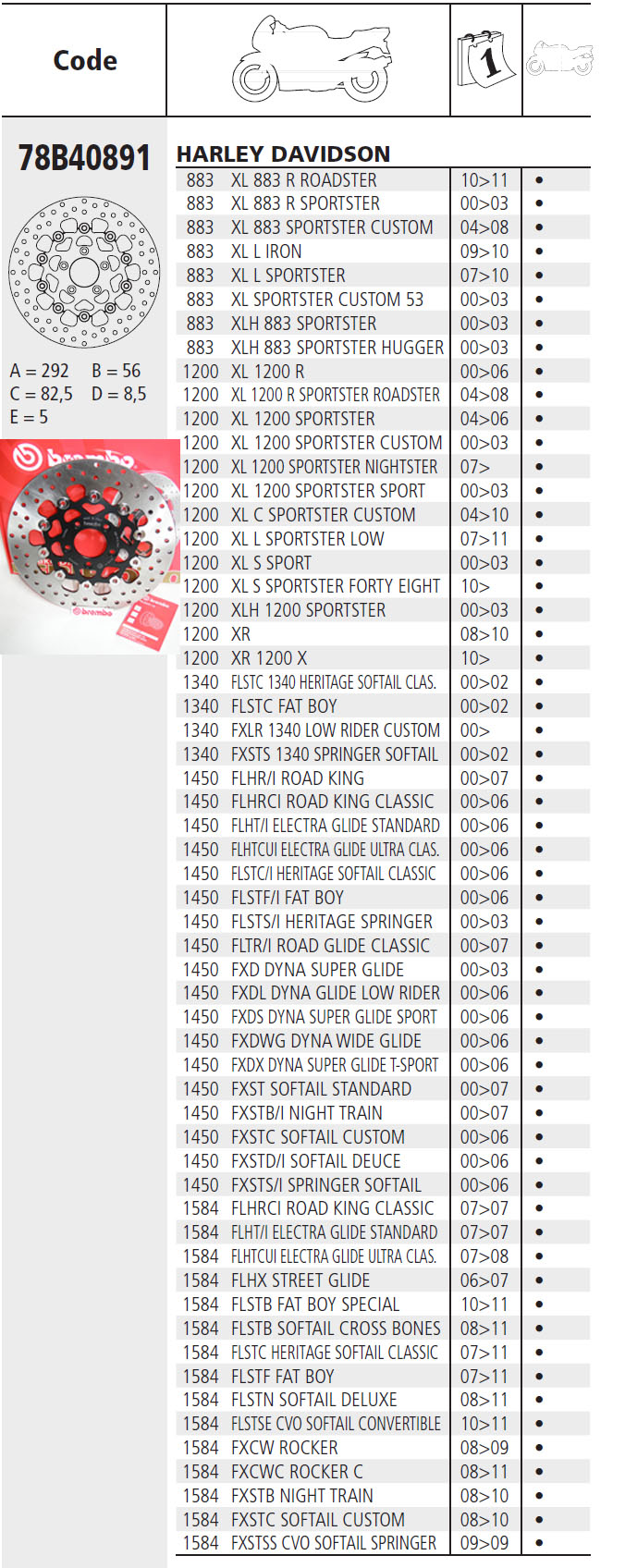 Brembo Brake Disc Performance Serie Oro 78B40891, front