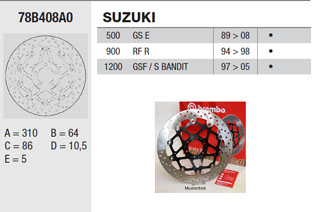 Brembo Brake Disc Performance Serie Oro 78B408A0, front