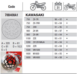 Brembo Brake Disc Performance Serie Oro 78B408A1, front