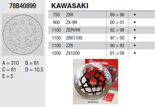 Brembo Bremsscheibe Performance Serie Oro 78B40899, vorne